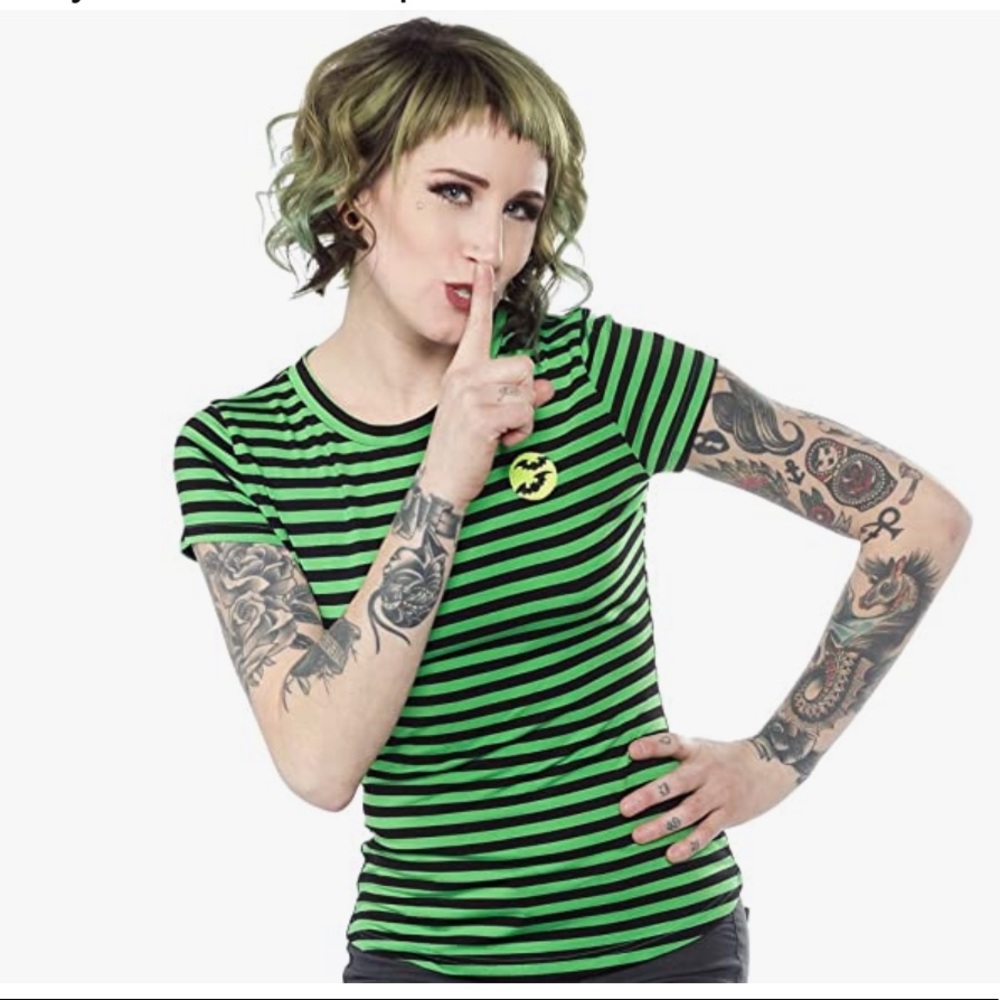 Sourpuss Batty Crew Neck Top